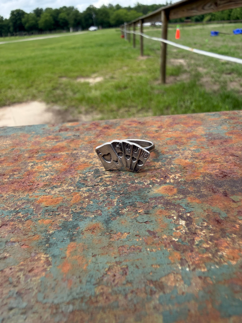 Royal Flush Ring Size 8
