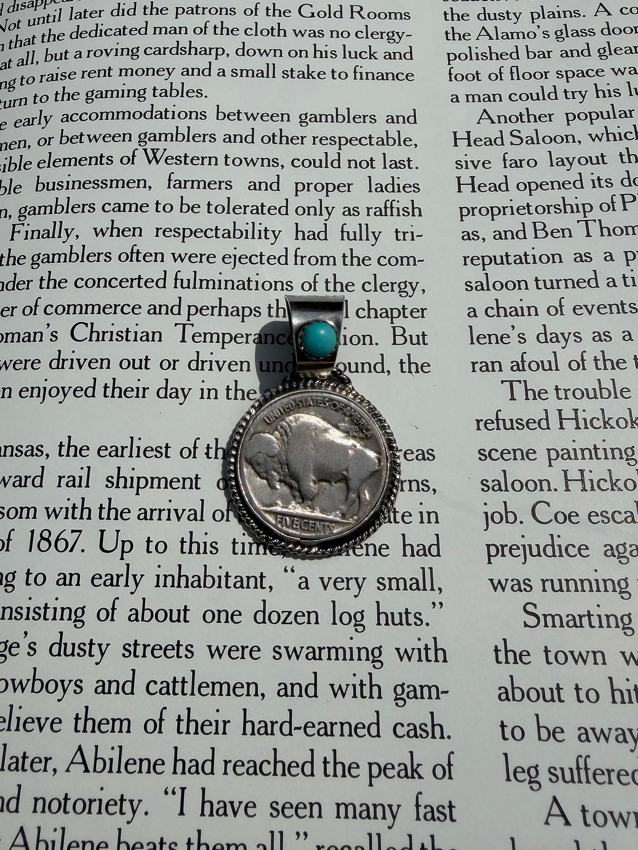 Kingman Buffalo Nickel Pendent