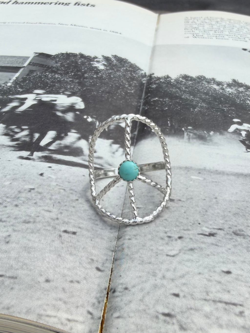 Kingman Peace Ring Size 10