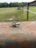 Size 7.75 Emerald Cut Wide Band