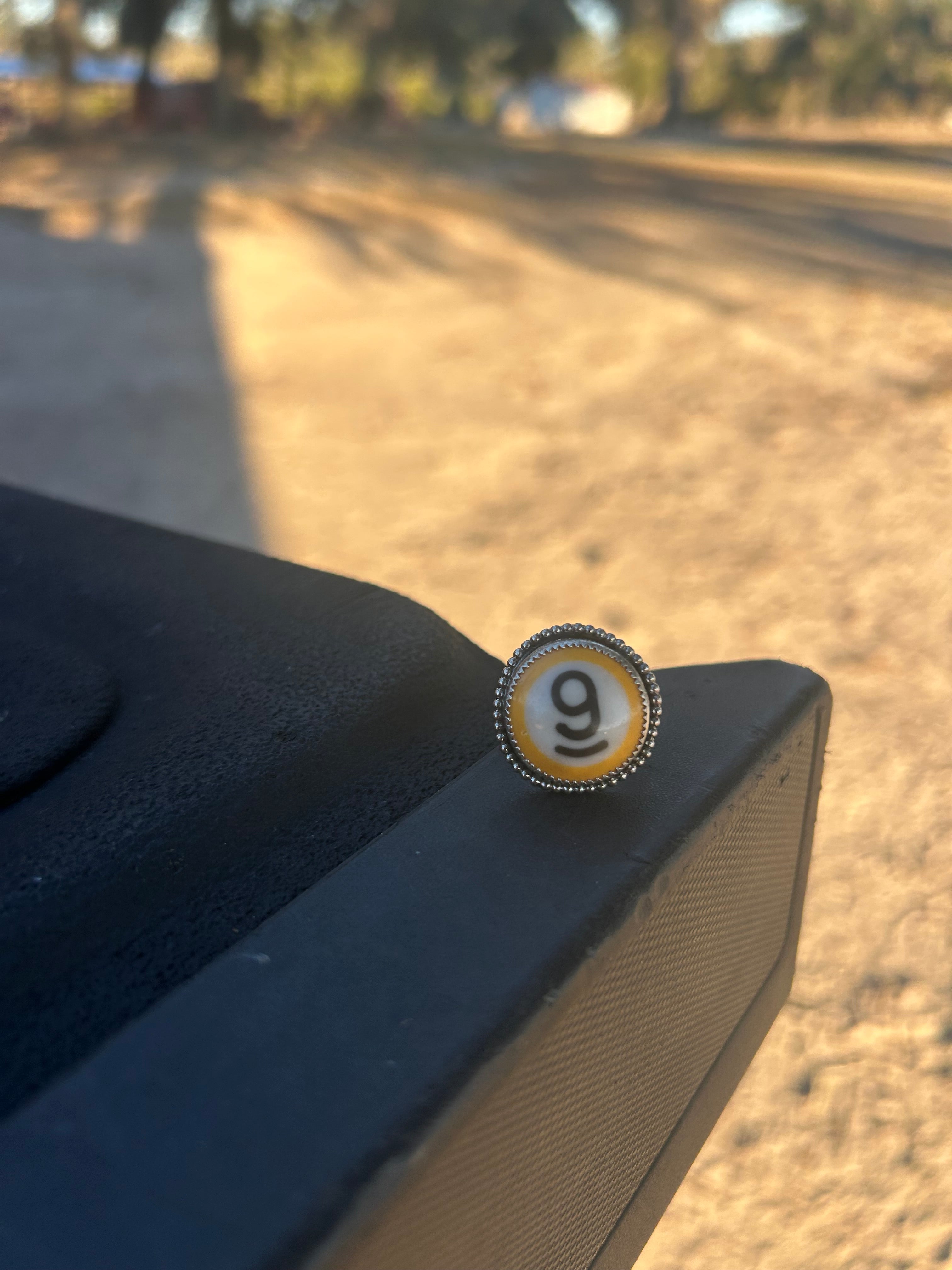 Mini 9 Ball Ring Size 8.5