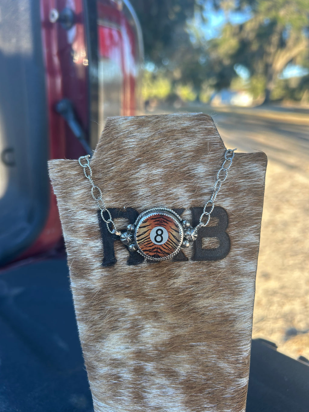 Tiger 8ball Necklace
