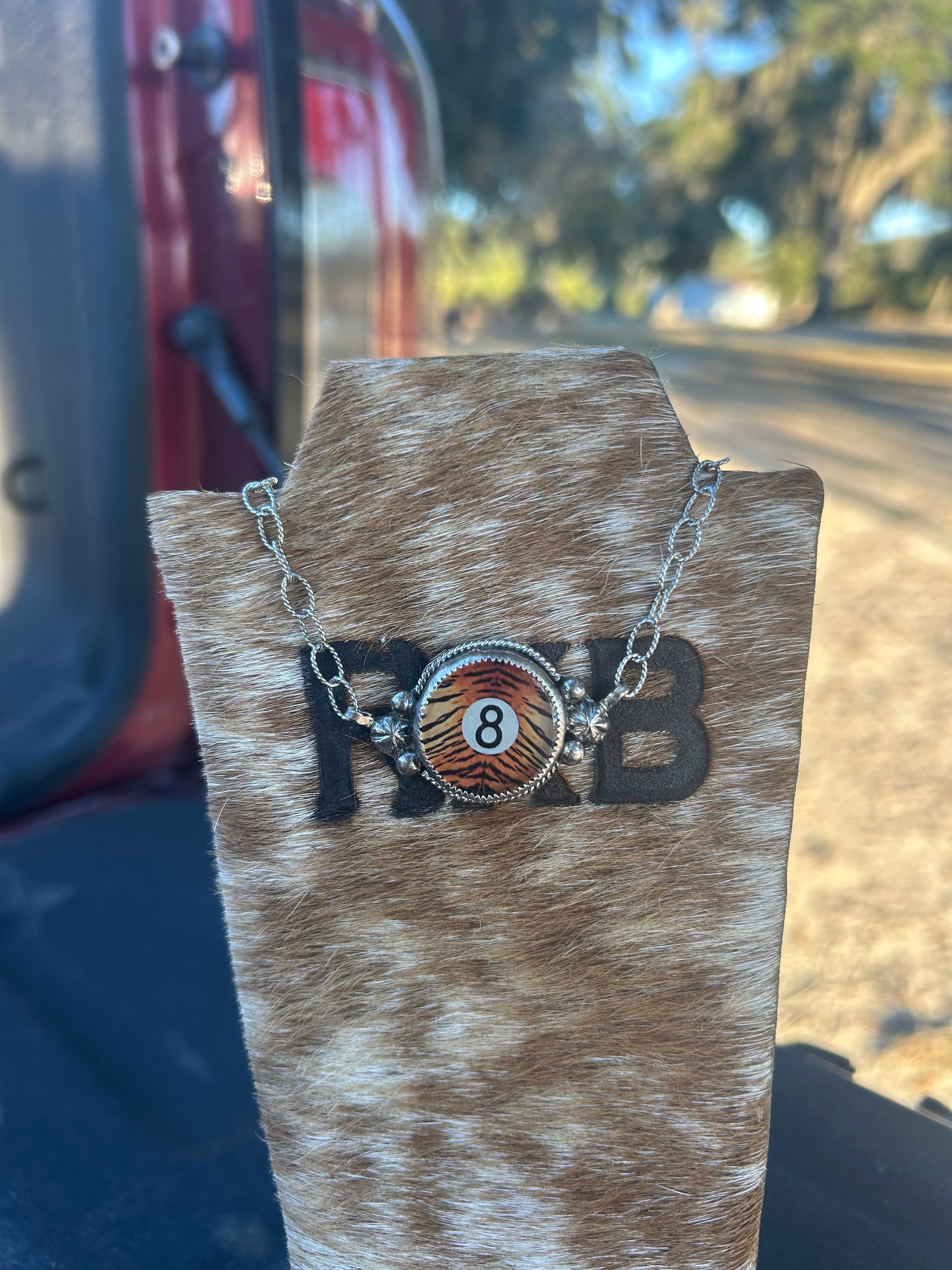 Tiger 8ball Necklace