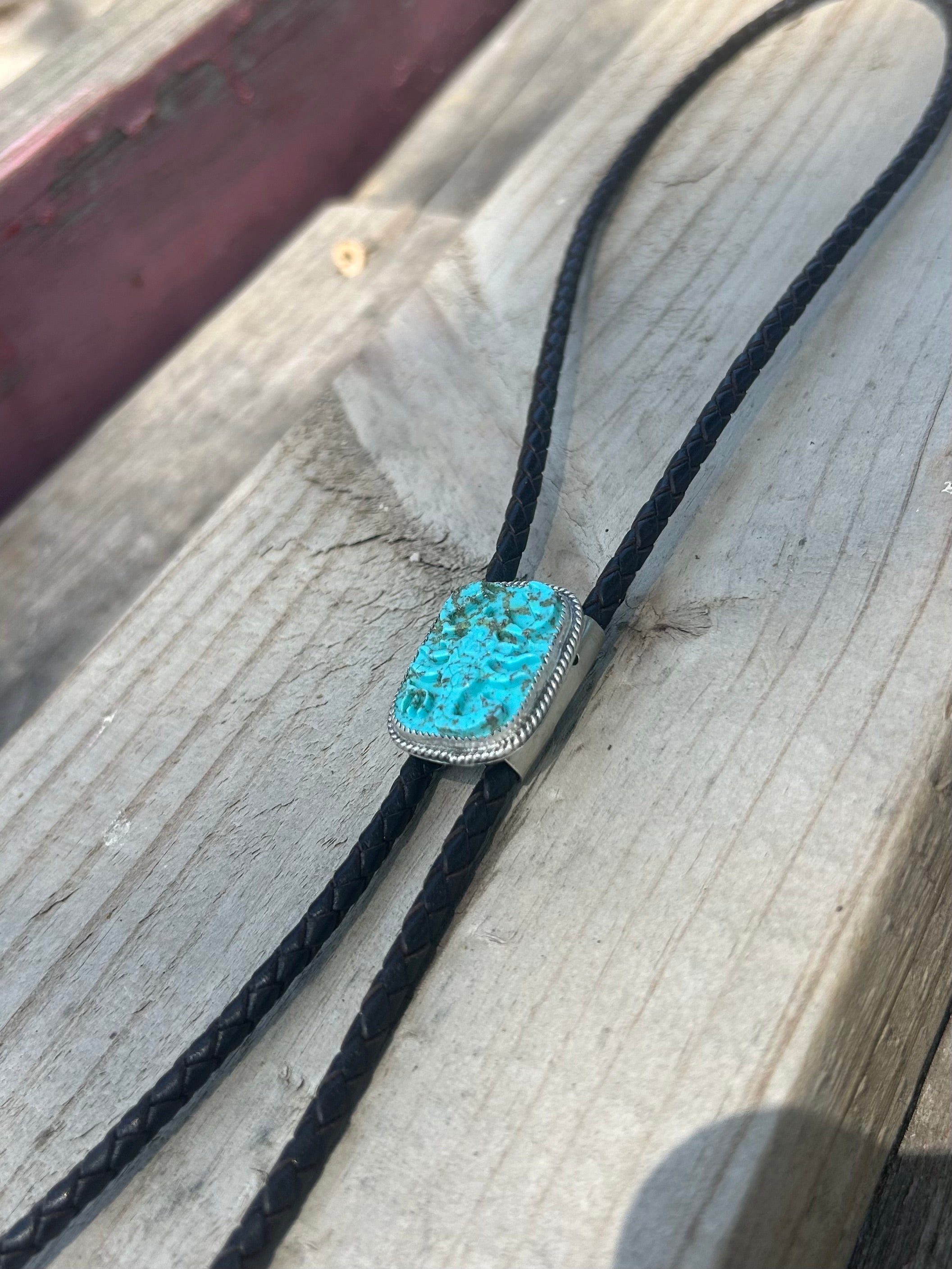 Hand Carved Persian Turquoise Scorpion Bolo