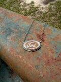 Cheetah Print Ford Necklace