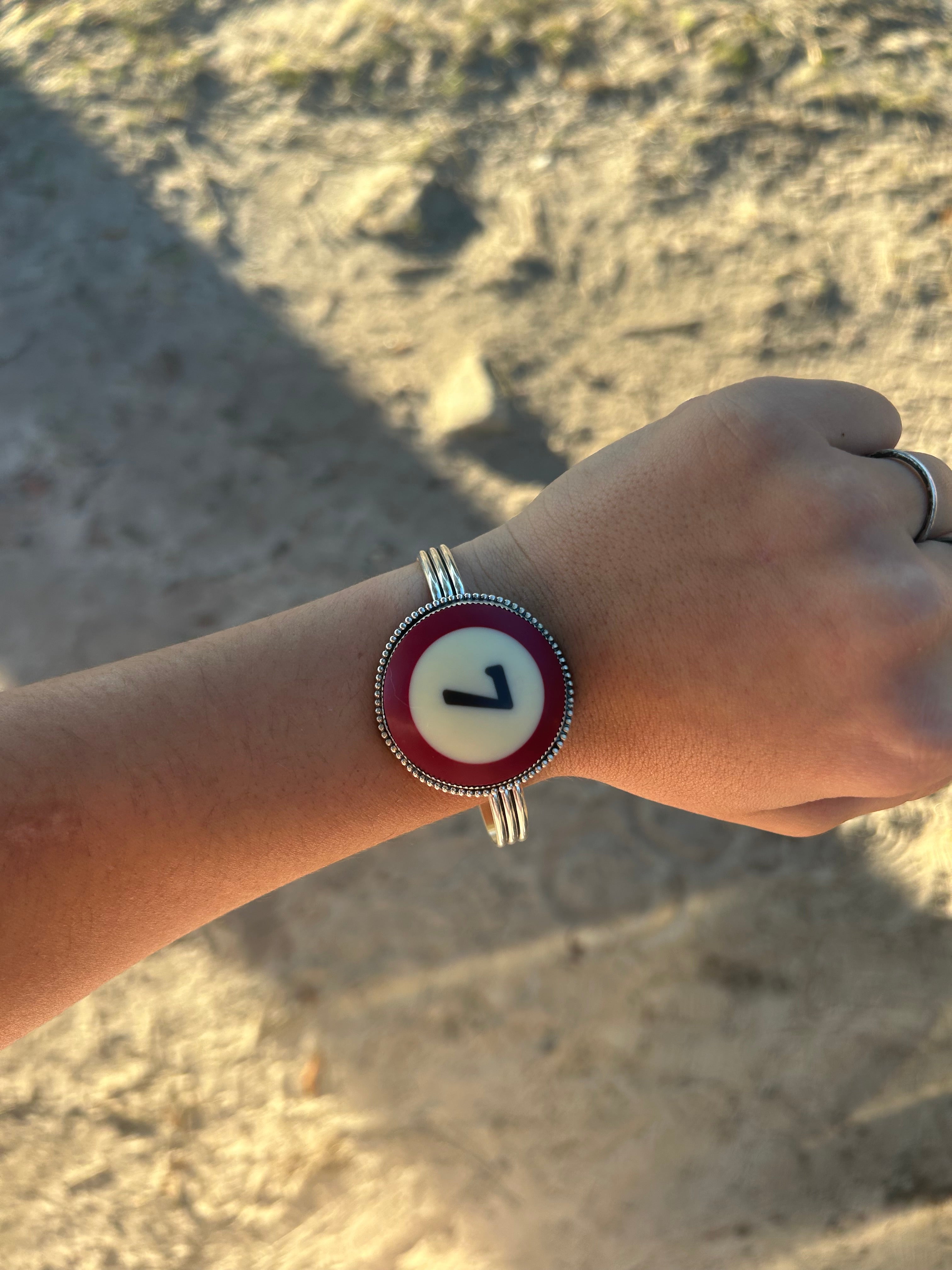 Real 7 Pool Ball Cuff