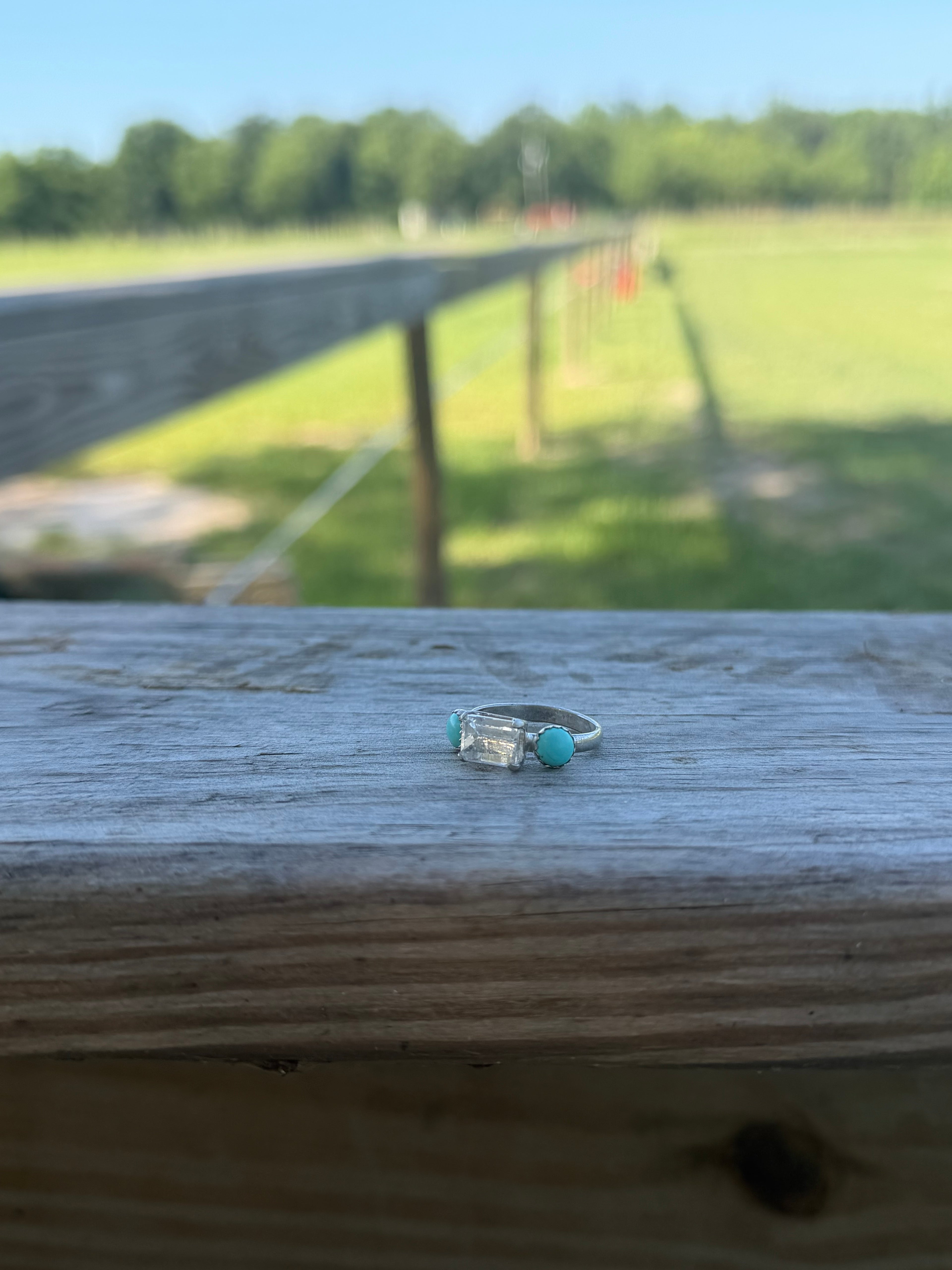 Size 6 Emerald Cut East to West