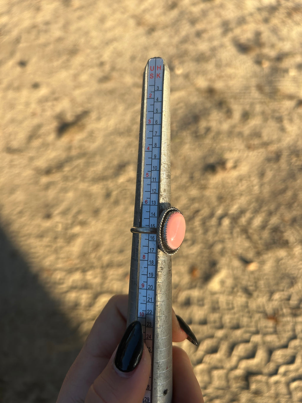 Pink Conch Ring Size 7