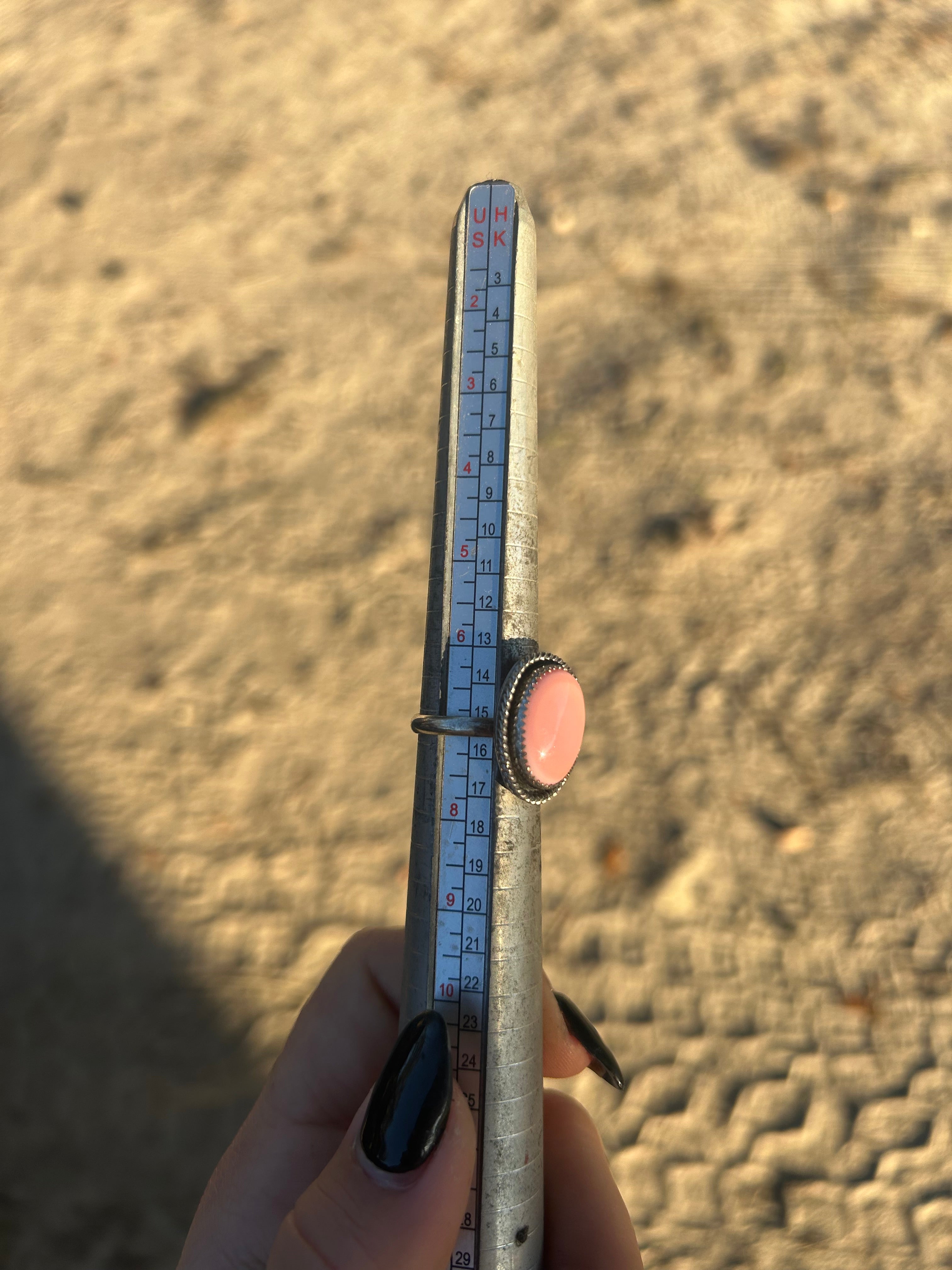 Pink Conch Ring Size 7