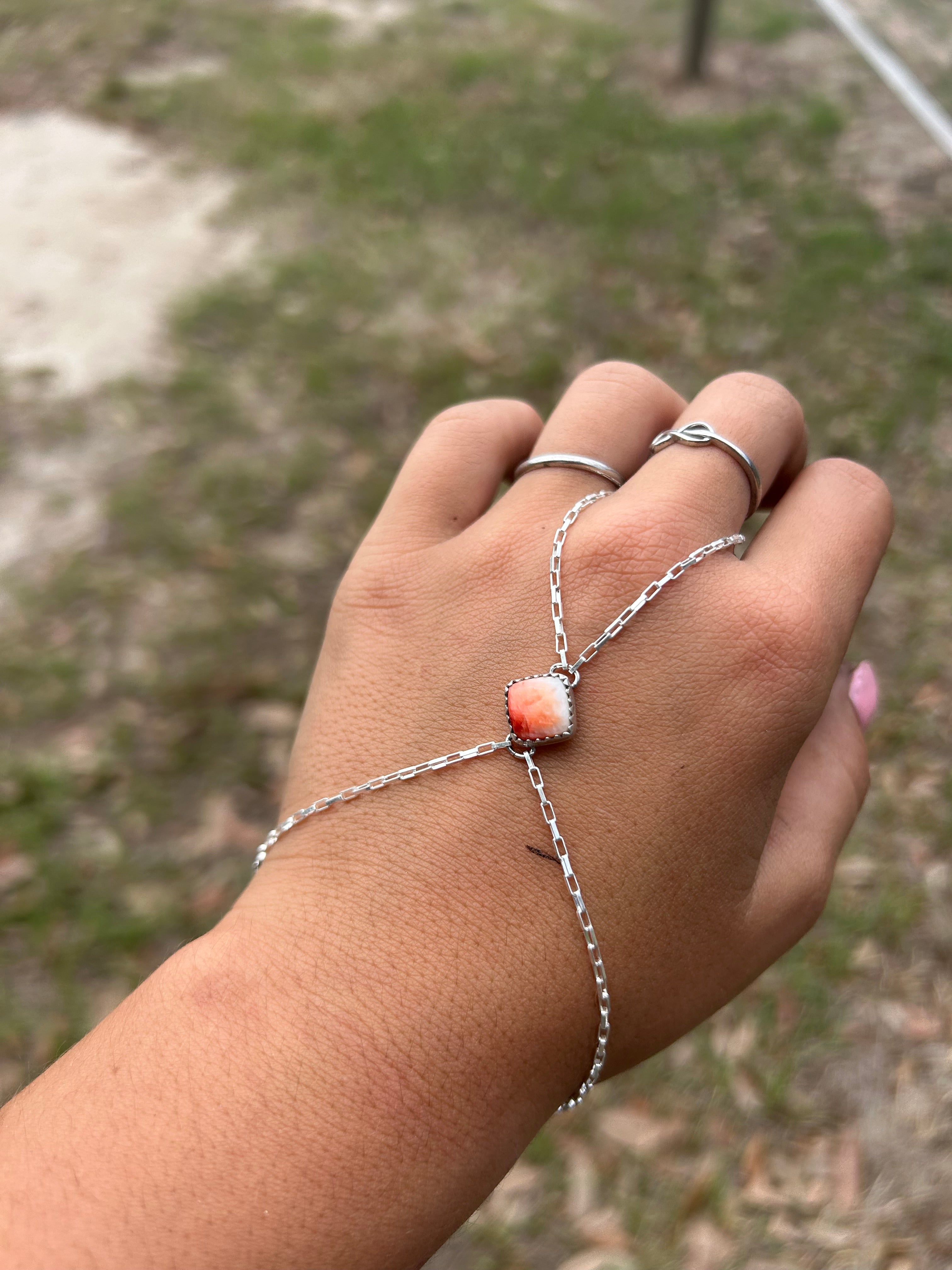 Orange Spiny Handchain