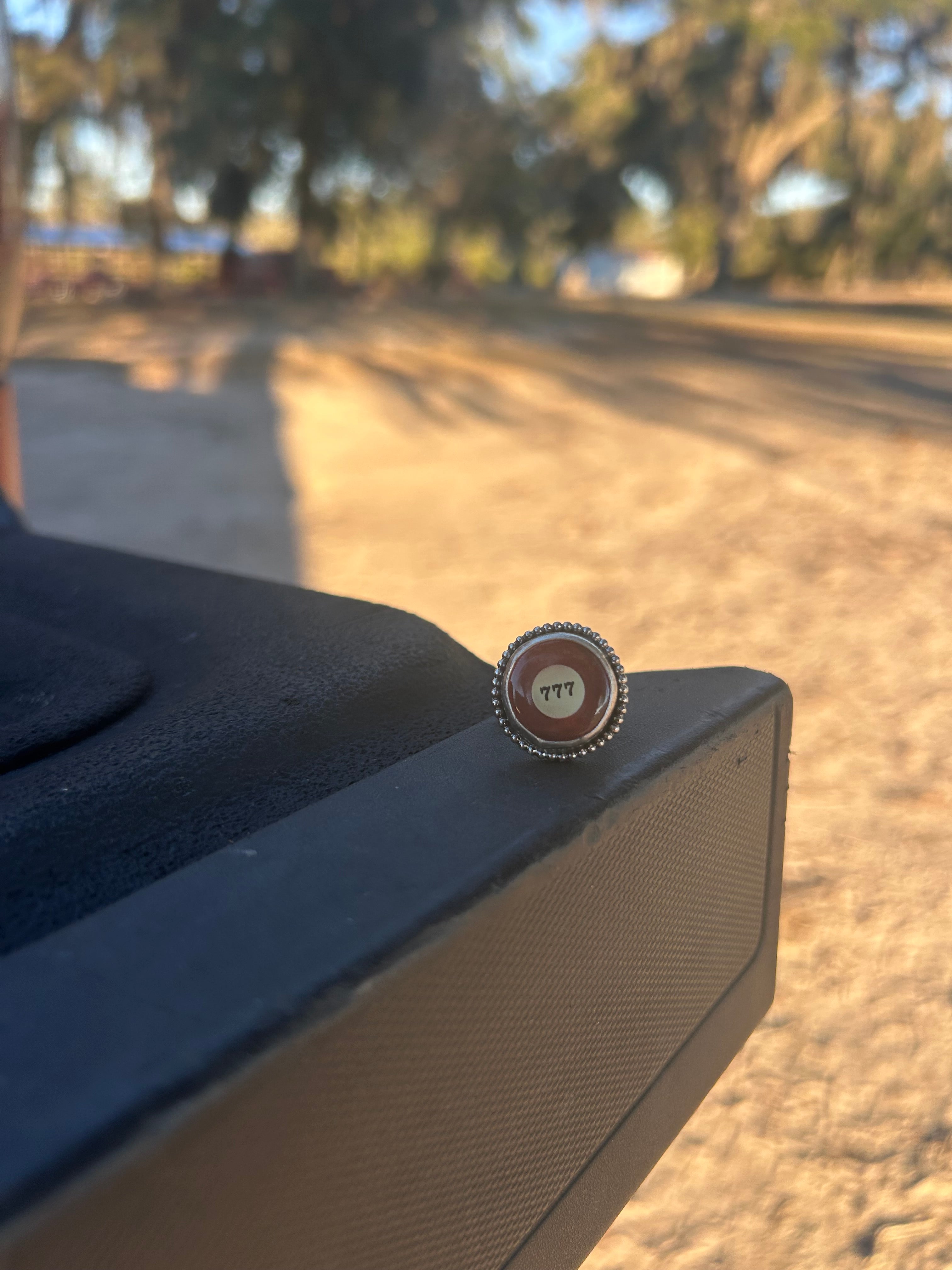 777 Pool Ball Ring Size 6.75