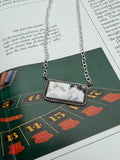 Chunky White Buffalo Bar Necklace