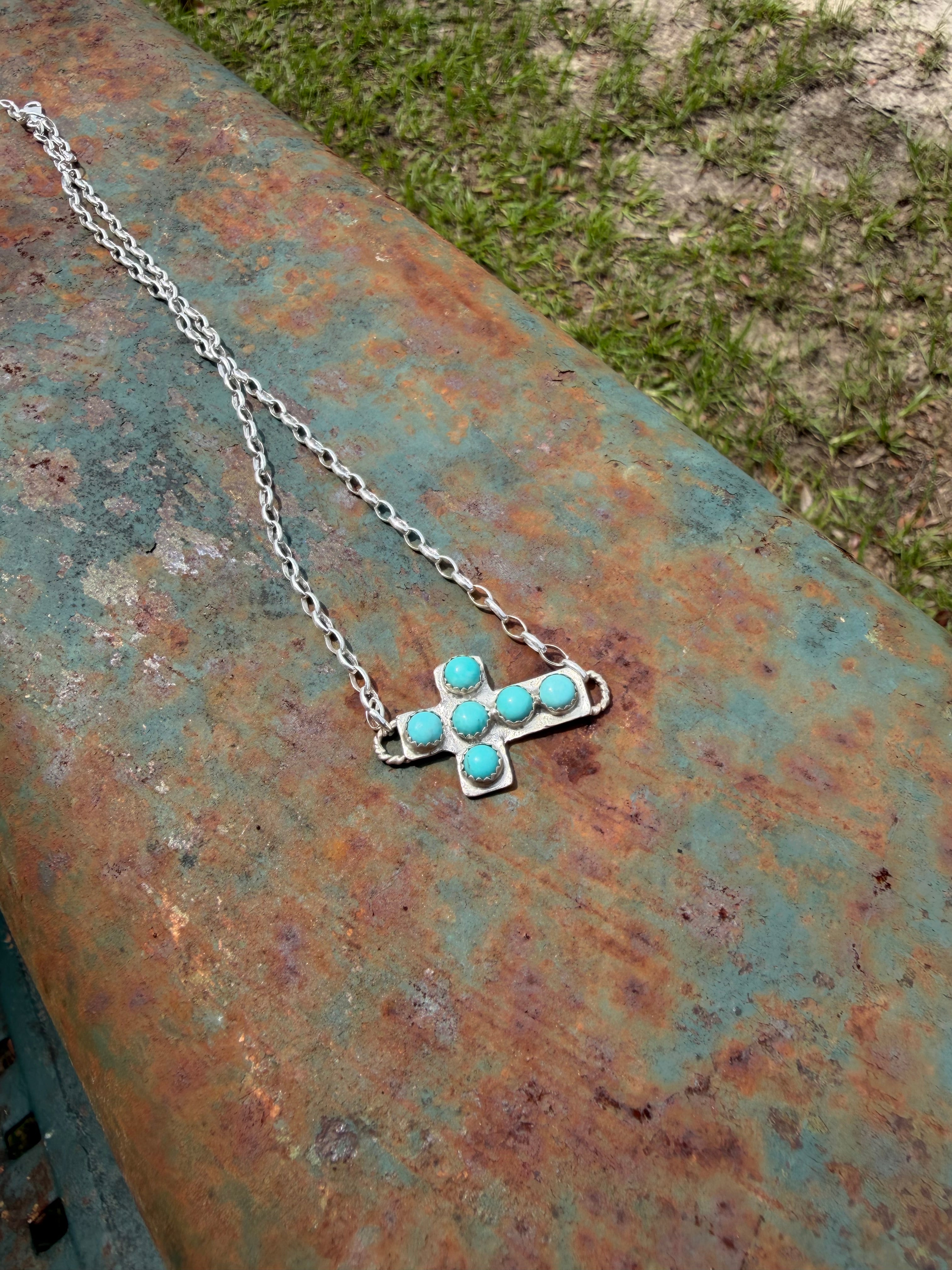 Kingman Cross Necklace