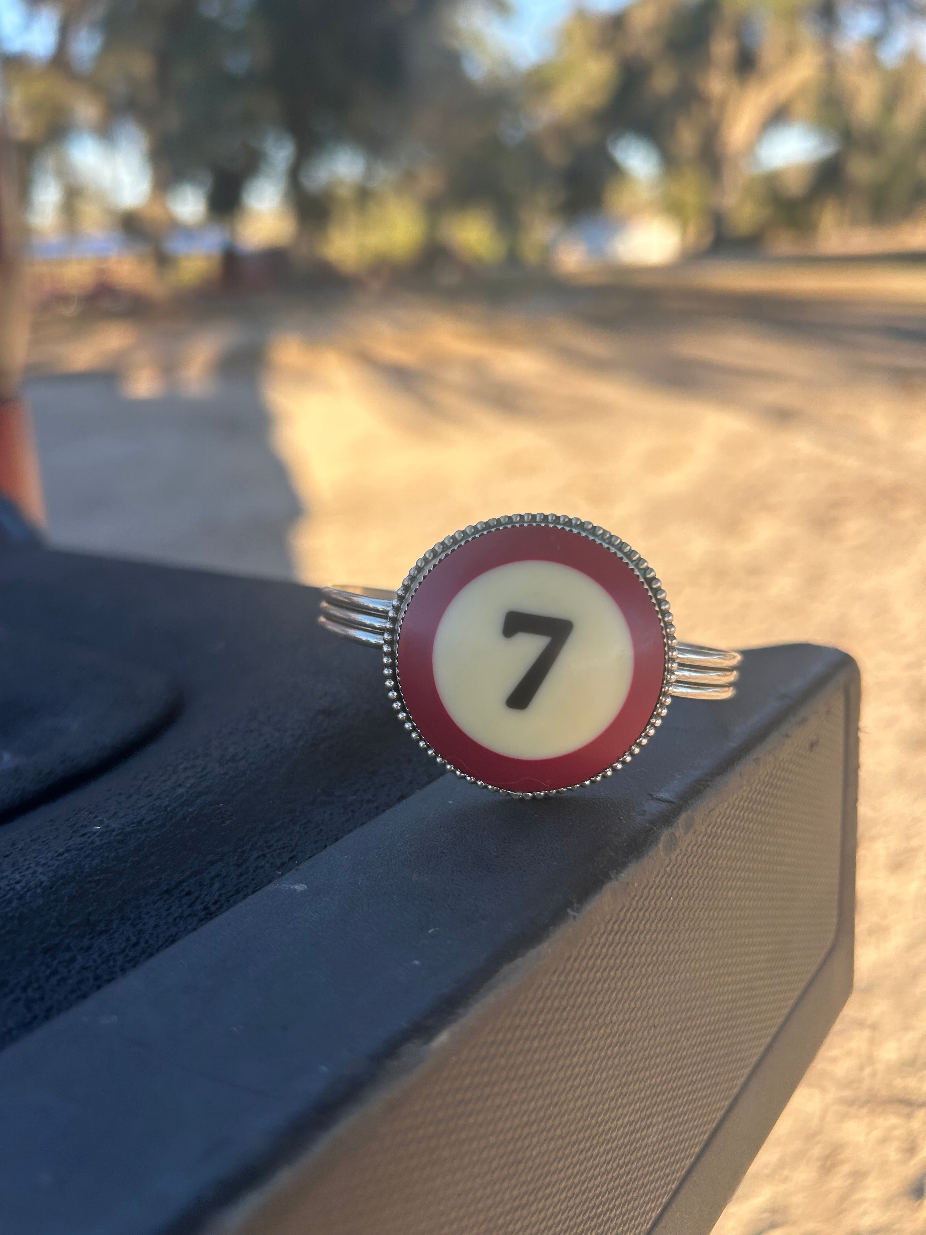 Real 7 Pool Ball Cuff