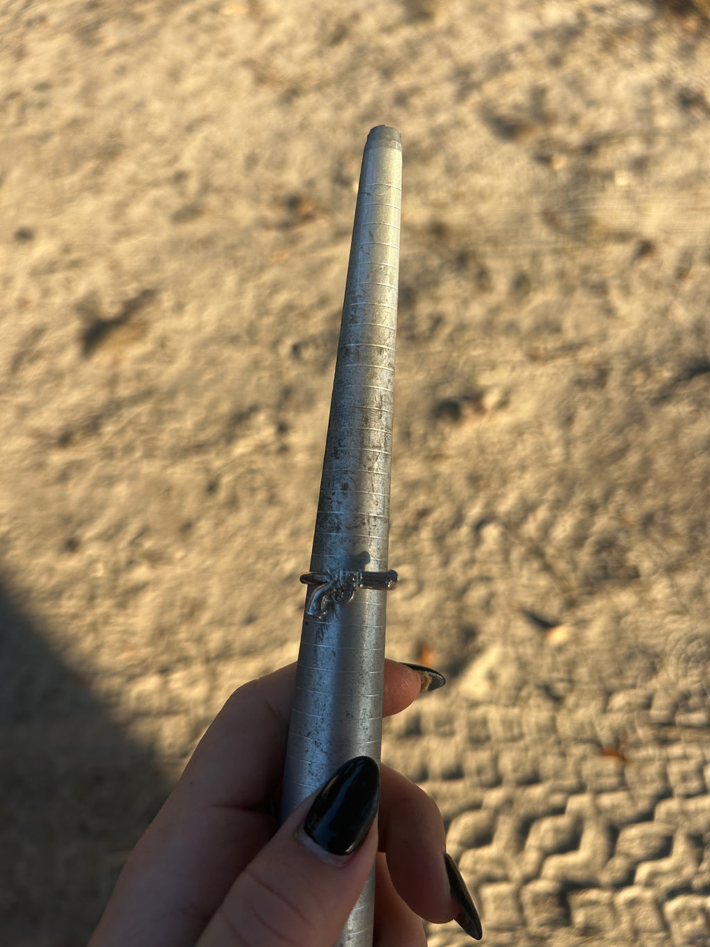 Sterling Gun Ring Size 9