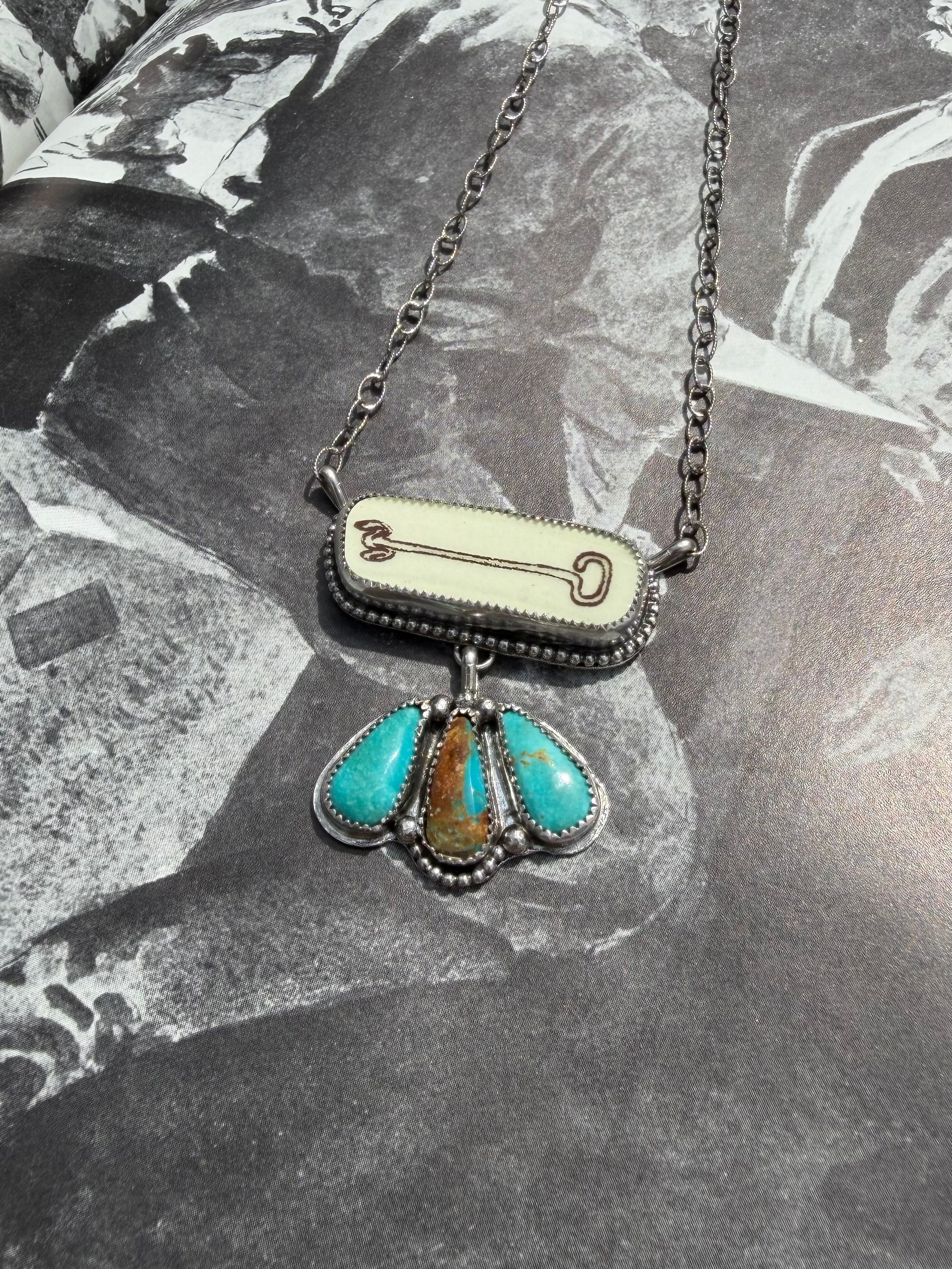 #3 Branding Iron Royston Necklace
