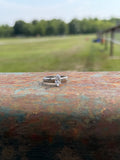 Size 9.25 Marquise Tooled Band