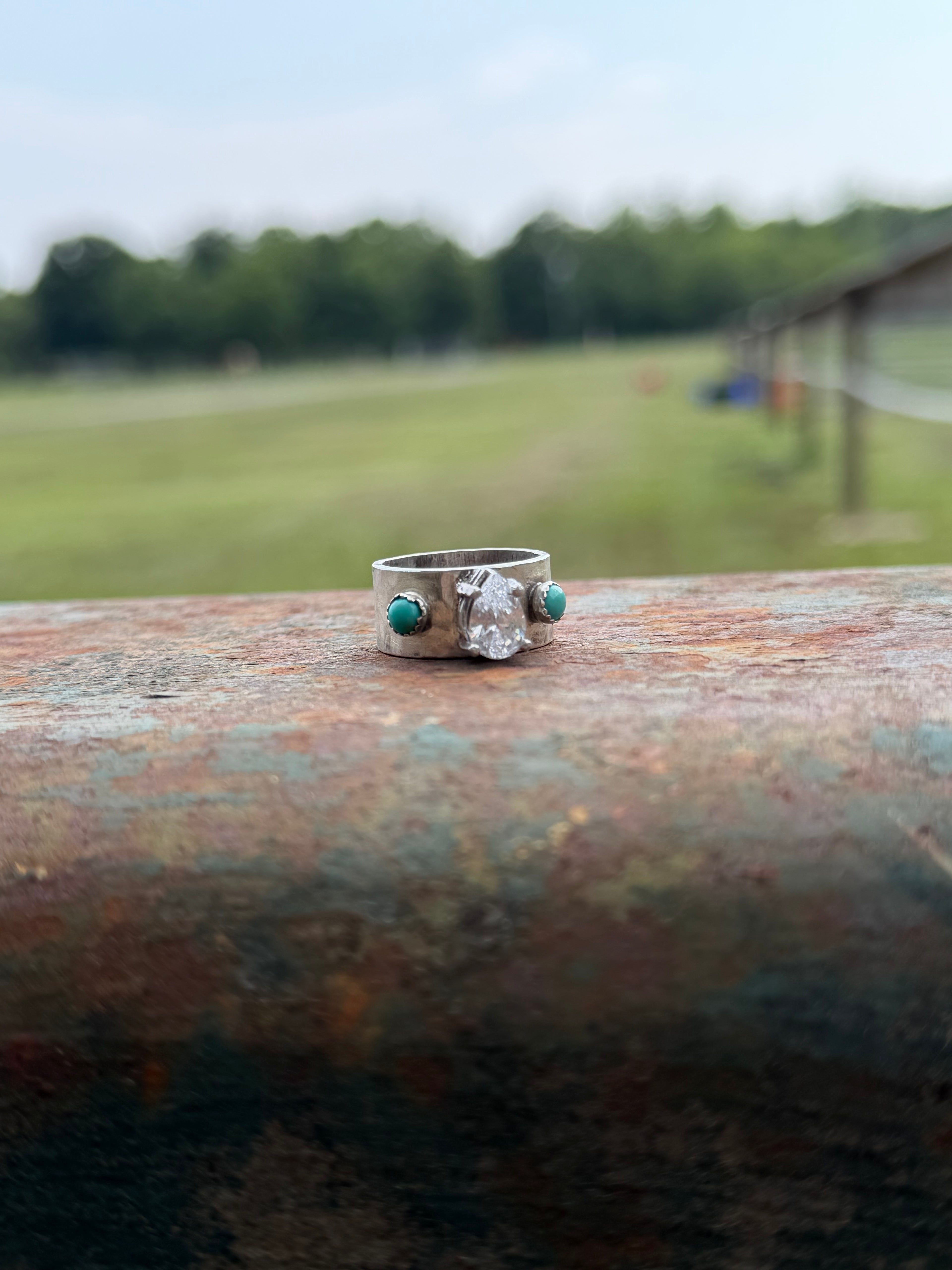Size 6.75 Pear Wide Band
