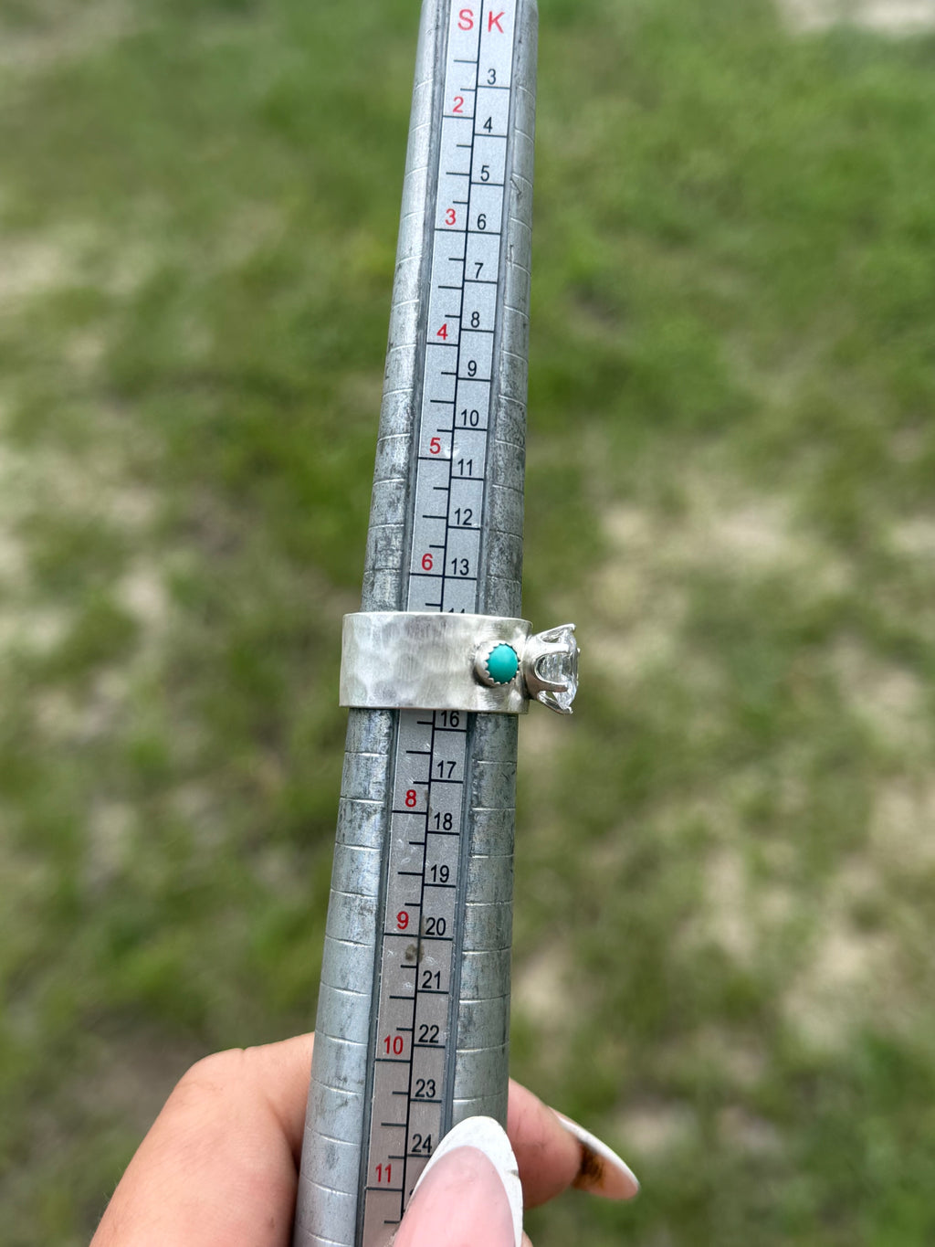Size 6.75 Smaller Oval Wide Band