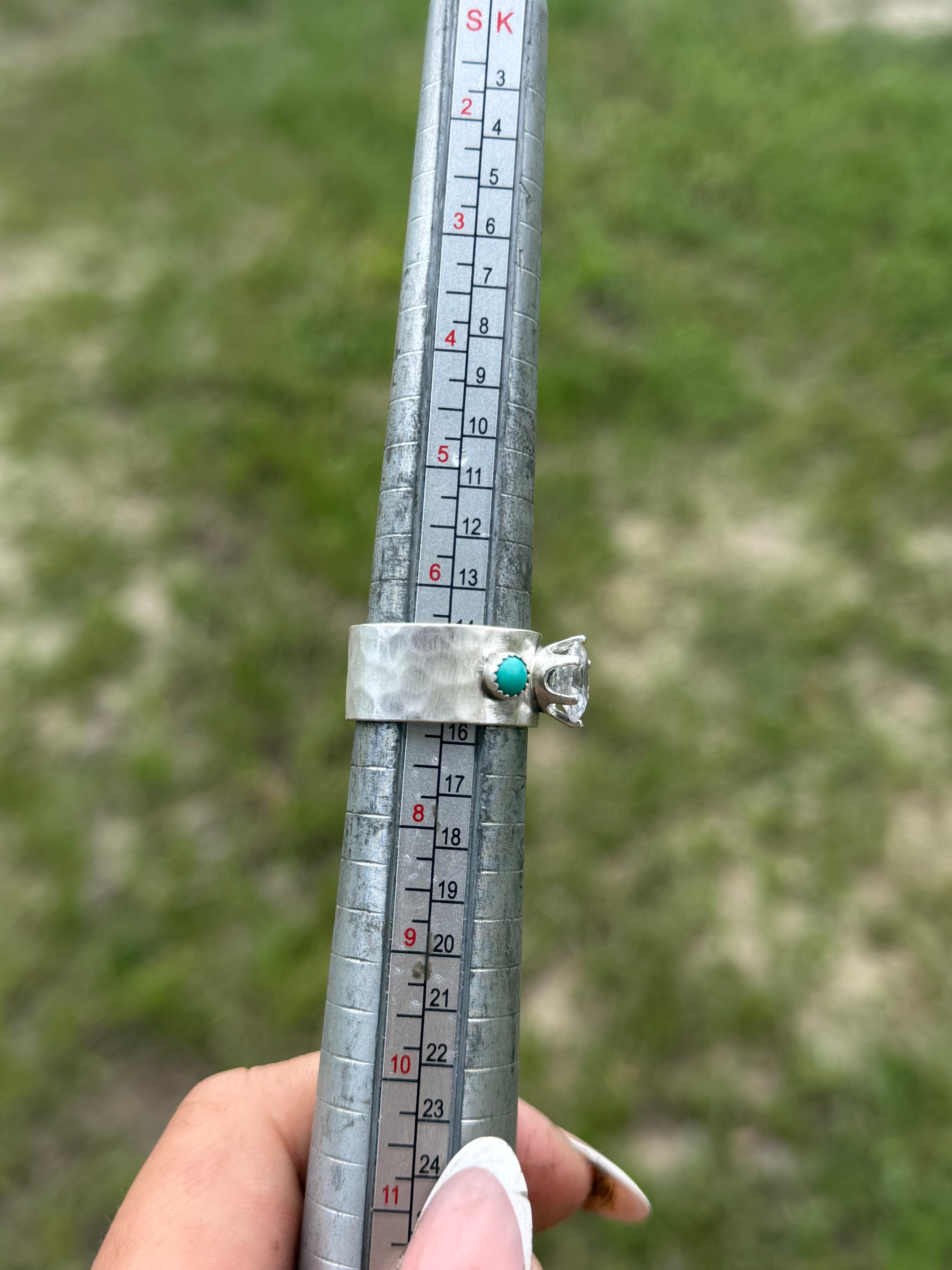 Size 6.75 Smaller Oval Wide Band