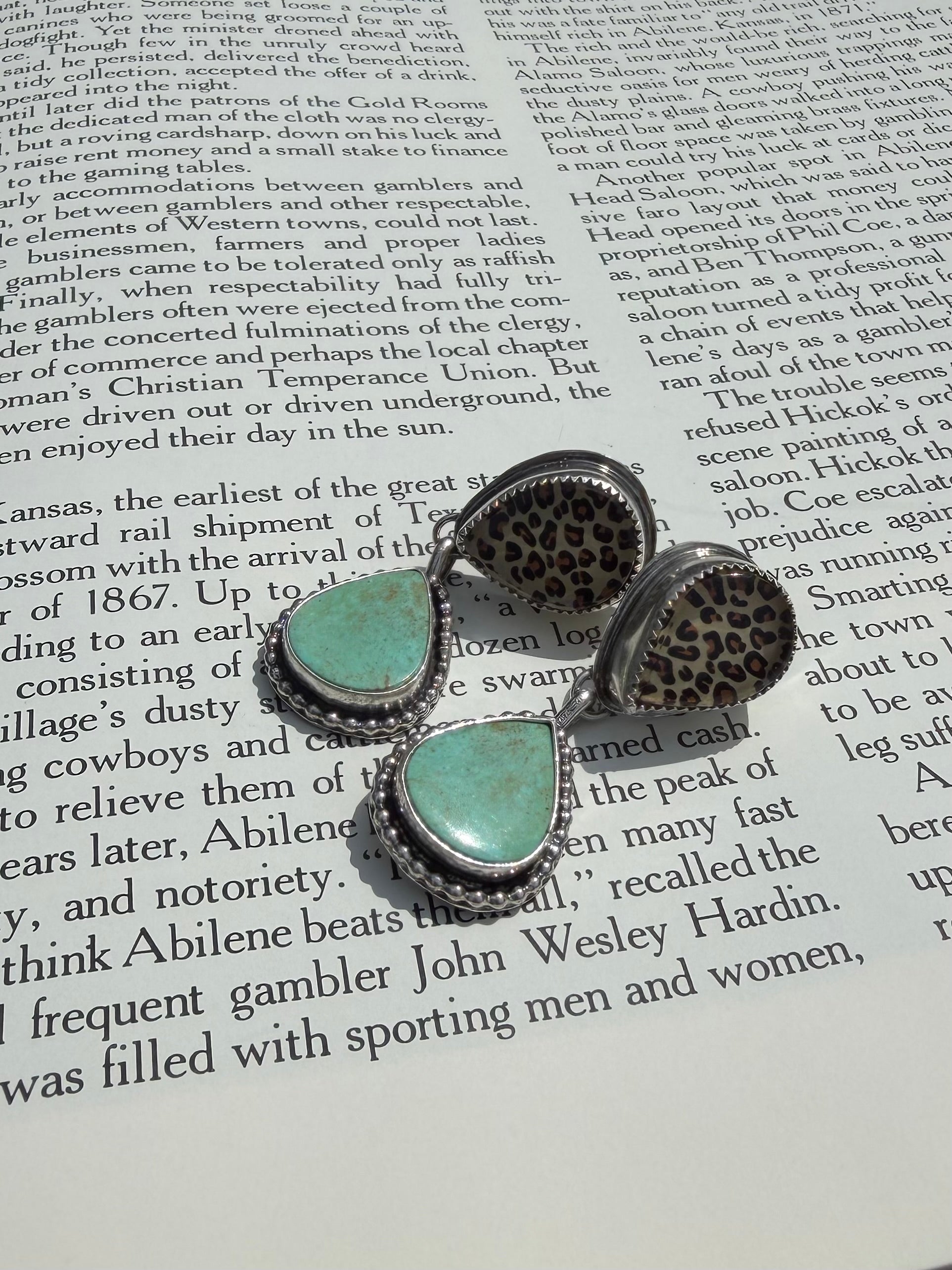 Cheetah Royston Stud Dangles