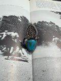 Kingman Leopard Ring Size 8.5