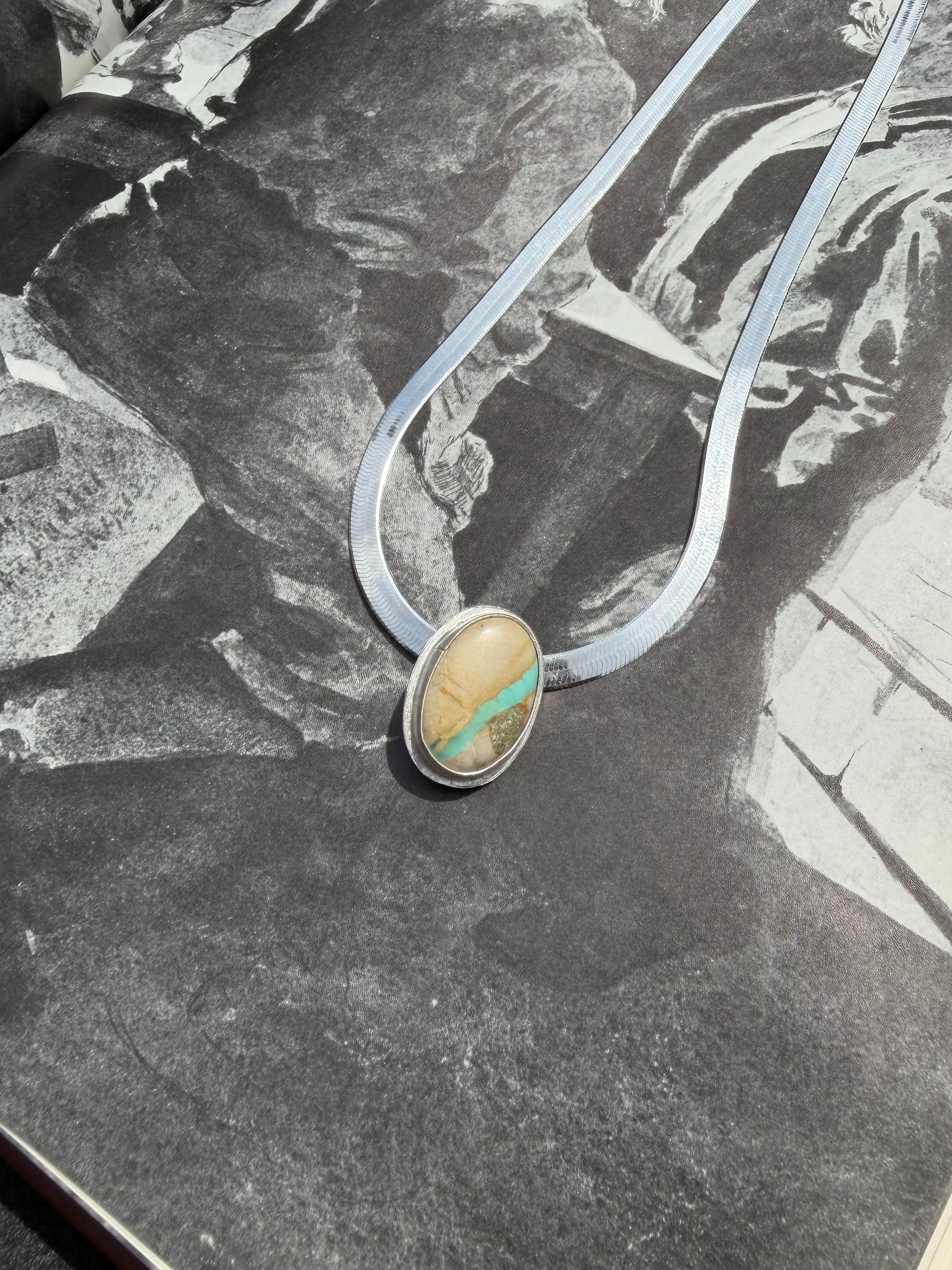 Royston Ribbon Herringbone Necklace