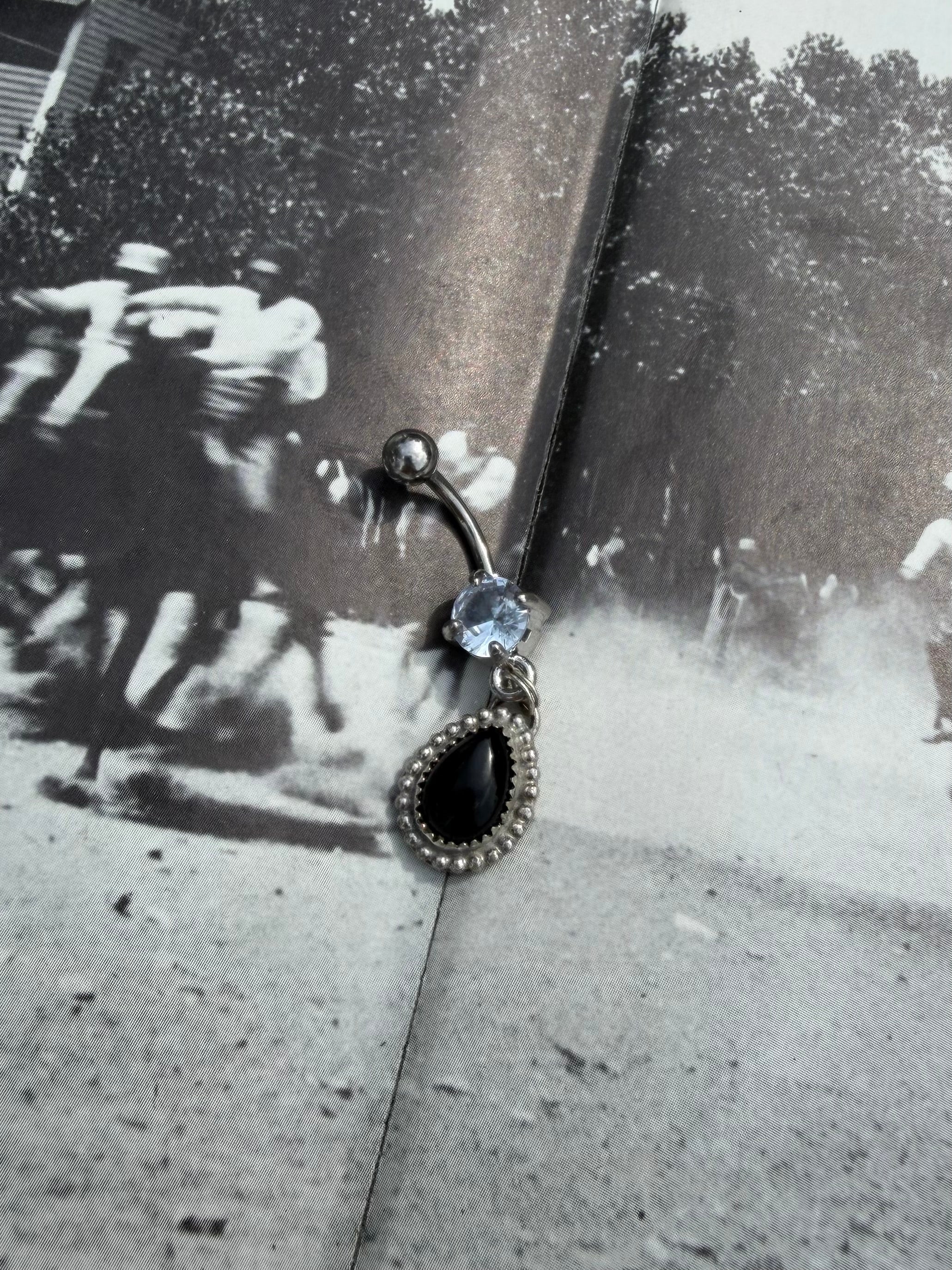 Onyx Belly Ring