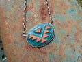 Frankoma Clay Thunderbird Necklace