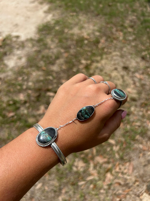 Blackjack Ring Cuff Combo FLAWED (Read desc)