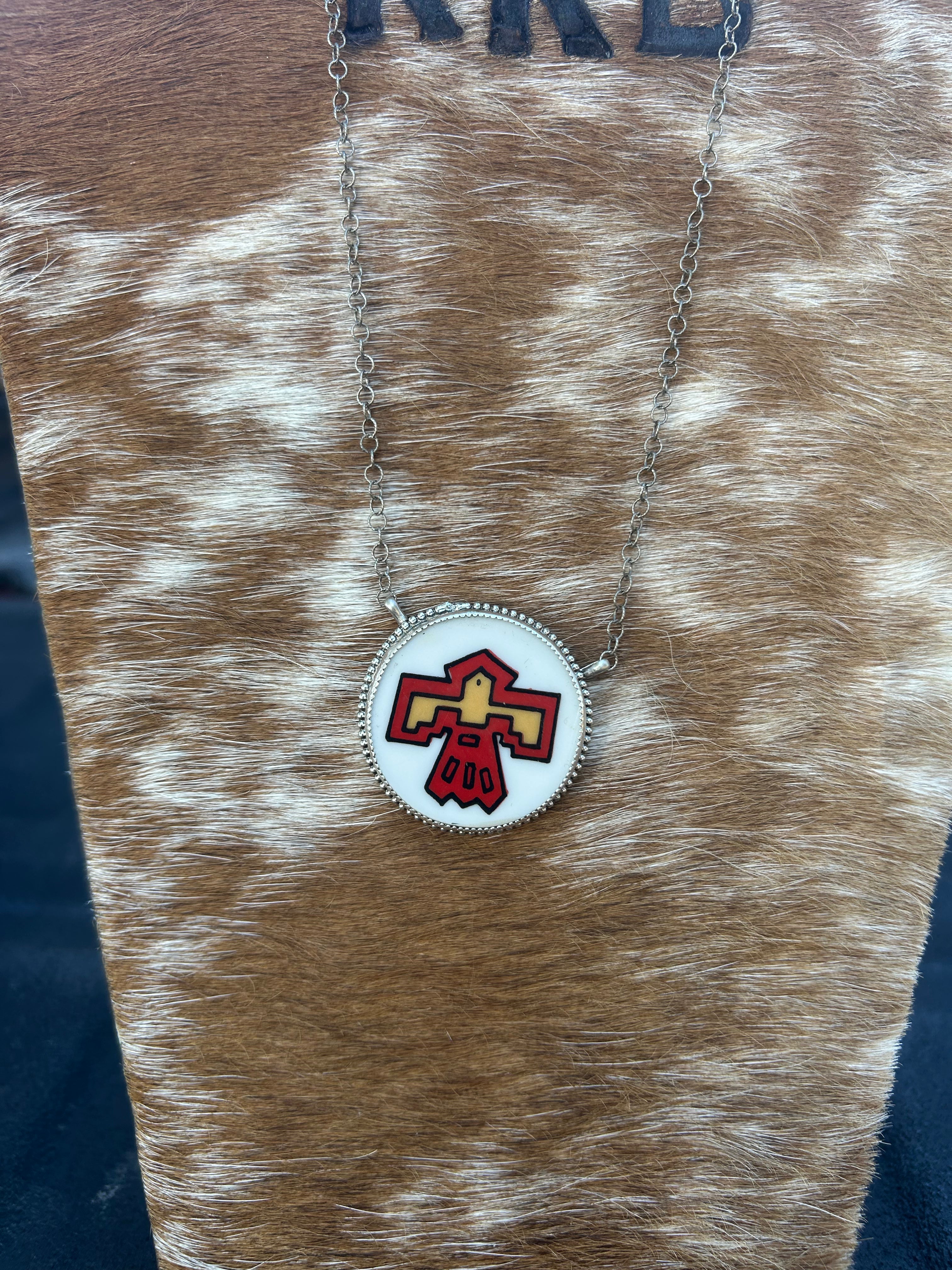 Ceramic Thunderbird Necklace