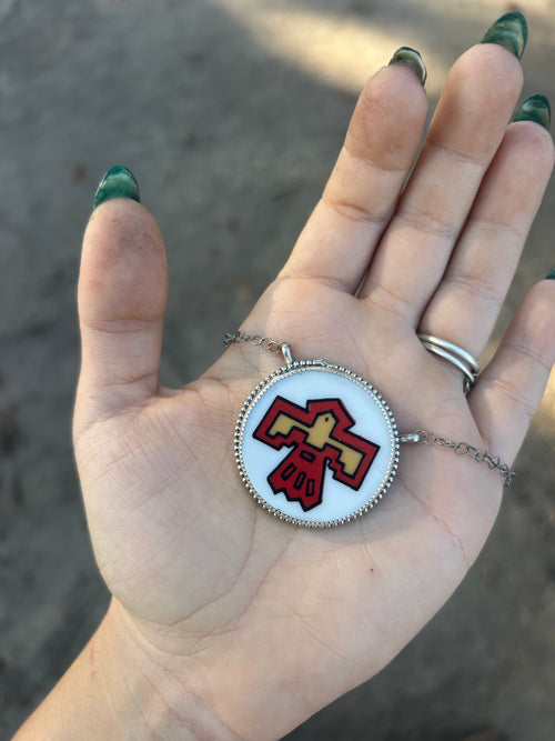 Ceramic Thunderbird Necklace