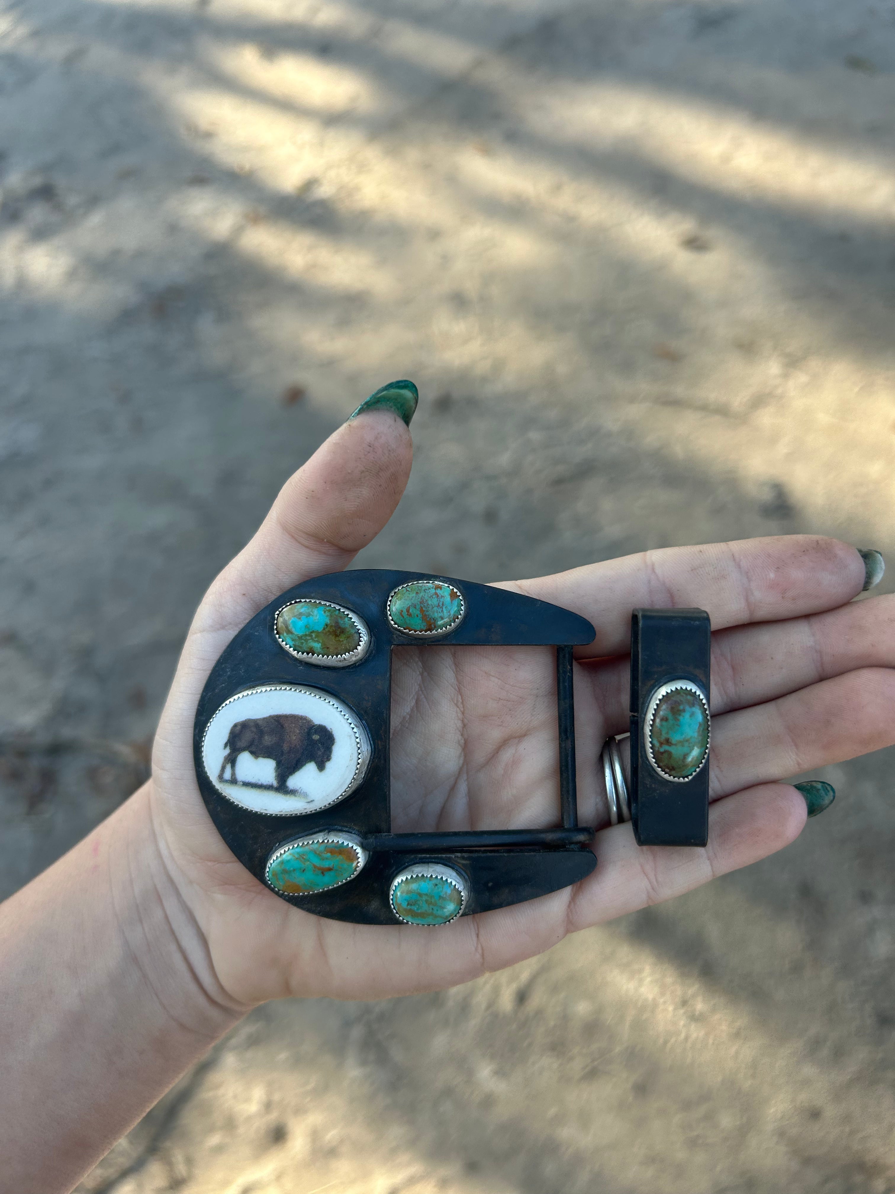 Ceramic Buffalo Steel Buckle